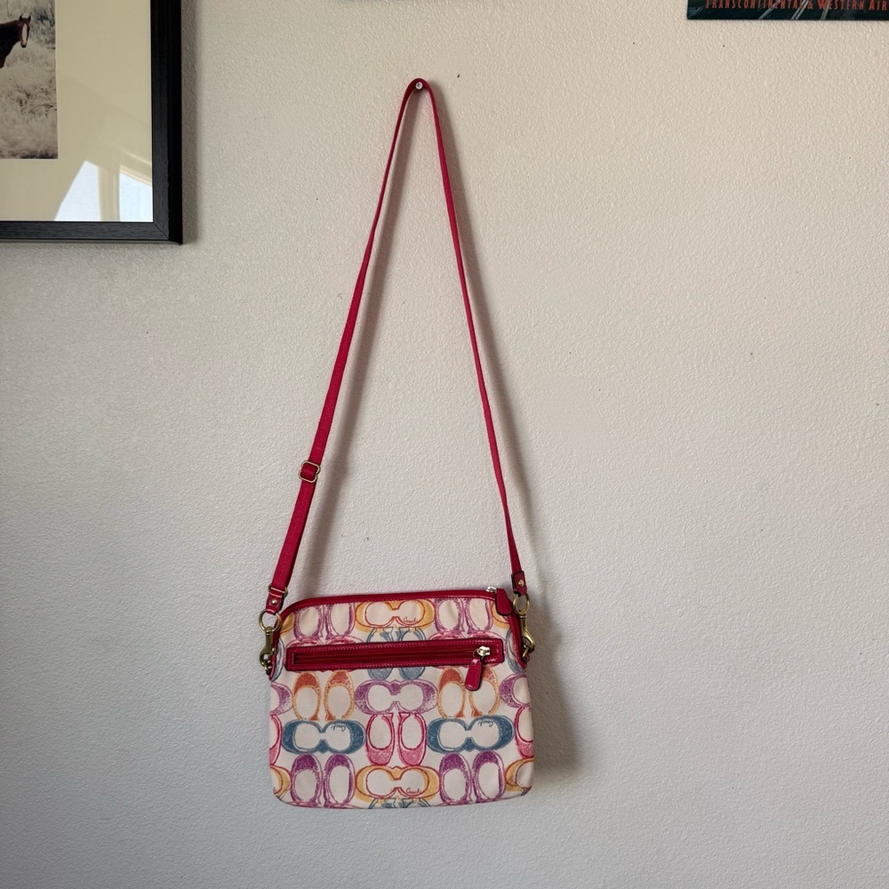 Coach F63594 Multicolor Padded Tablet Crossbody Adjustable 46" - Picture 4 of 11